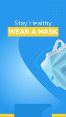 wear a mask, instagram story post