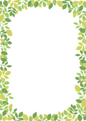 葉っぱの背景イラスト