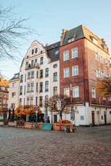 Fototapeta premium Dusseldorf Old Town buildings, Germany