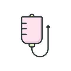 Fototapeta premium Blood Infusion icon vector design templates
