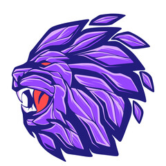 Lion mascot illustration