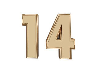 Fototapeta premium Number letter text effect vector illustration