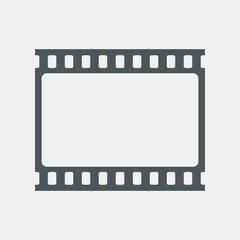 Video tape photo film strip frame quality vector illustration cut