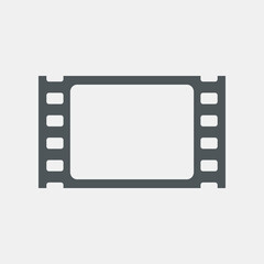 Video tape photo film strip frame quality vector illustration cut