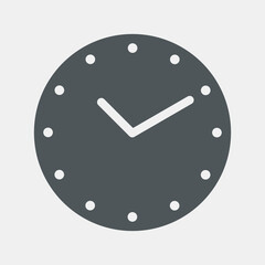 Clock icon face hour time watch quality vector illustration cut