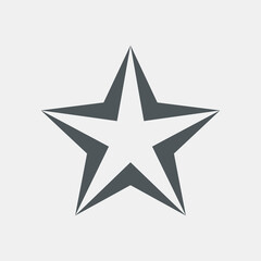 Obraz premium Star Classic rating icon web quality vector illustration cut