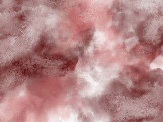 赤と白とピンクの、滲みのある模様の背景素材