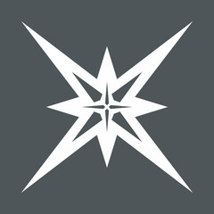 Star north quality vector illustration cut