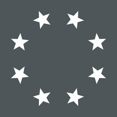 Frame Stars circle quality vector illustration cut