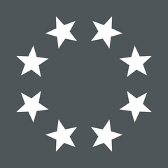 Frame Stars circle quality vector illustration cut