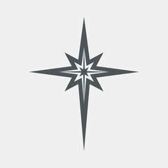 Fototapeta premium Star north quality vector illustration cut