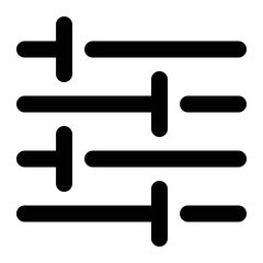 equalizer and sliders icon