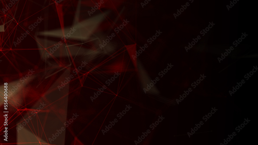 Poster abstract plexus geometry background. digital technology network connection concept. 3d rendered illu