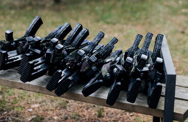 airsoft rifles with the silencer