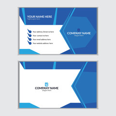 Creative modern simple corporate business card.