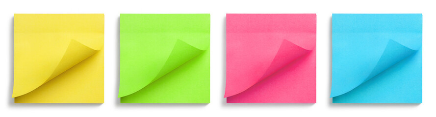 Bright stickers set, isolated on white background