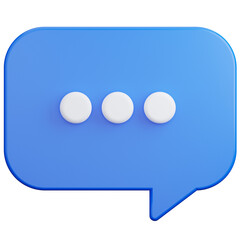 speech bubble 3d illustration