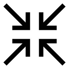 Obraz premium minimize screen icon for mobile web ui design