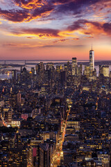 Plakat New York City skyline