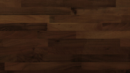Walnut Wood Texture Background. Premium Natural Wallpaper with Butchers Block Pattern and copy-space.