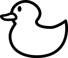 これはアヒルのおもちゃのアイコンのイラストです。 © misato