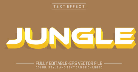 Editable Jungle text style effect - text style Concept