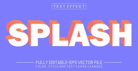 Fototapeta premium Editable Splash text style effect - text style Concept