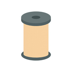 Colored sewing thread icon, design in flat style. Vector flat illustration