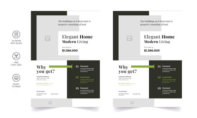 Trendy Flyer style vector design with an A4 format, modern leaflet cover, or presentation template. Suitable for social media and web or internet ads.