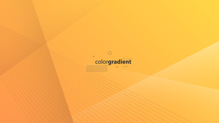 Abstract Modern Background with Wave Lines Motion with Vibrant Orange Yellow Gradient Color
