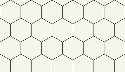 Cube, hexagon pattern background. Seamless geometric pattern. Vector tile, line wallpaper. Cubic hexagon texture. Rhombus mesh background. EPS 10.