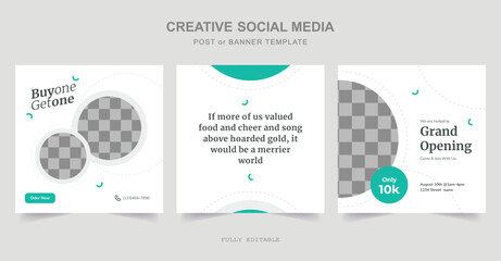 Editable minimal social media, web Banner Post Template. Suitable for social media posts and web internet ads. Vector illustration
