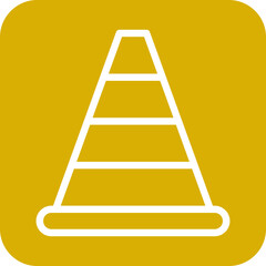 Traffic Cone Icon Style