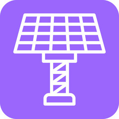 Solar Panel Icon Style