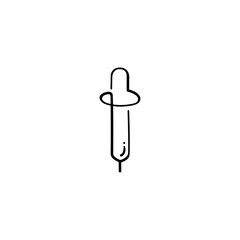 Drop Pipette Line Style Icon Design