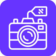 Camera Sale Icon Style