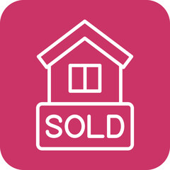 House Sold Icon Style