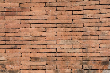 Fototapeta premium Orange brick background and texture.