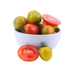 Cherry tomatoes stack isolated transparent png