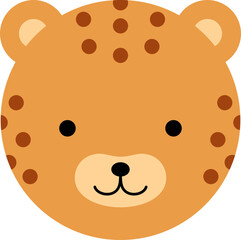 Obraz premium Cute Head Animal Vector