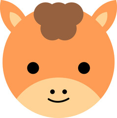 Cute Head Animal Vector