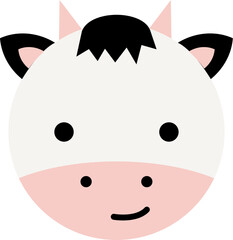Cute Head Animal Vector