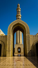 Fototapeta na wymiar entrance to the mosque in Oman