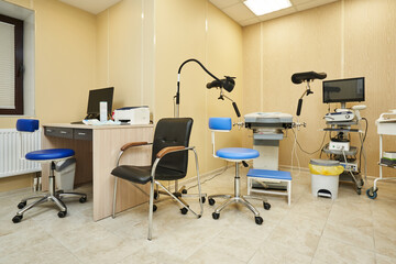 medical office in the hospital. doctor's office for examining a patient in a hospital