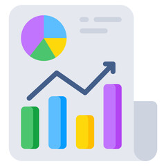 Trendy design icon of business report