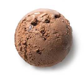 chocolate ice cream ball