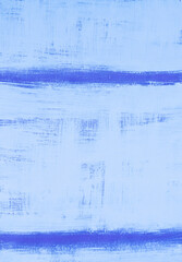 A blue winter snowy grunge style painting. A two-colour painting with rough strokes. Contemporary art.