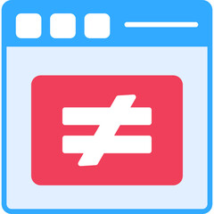 Obraz premium No Equal To Icon