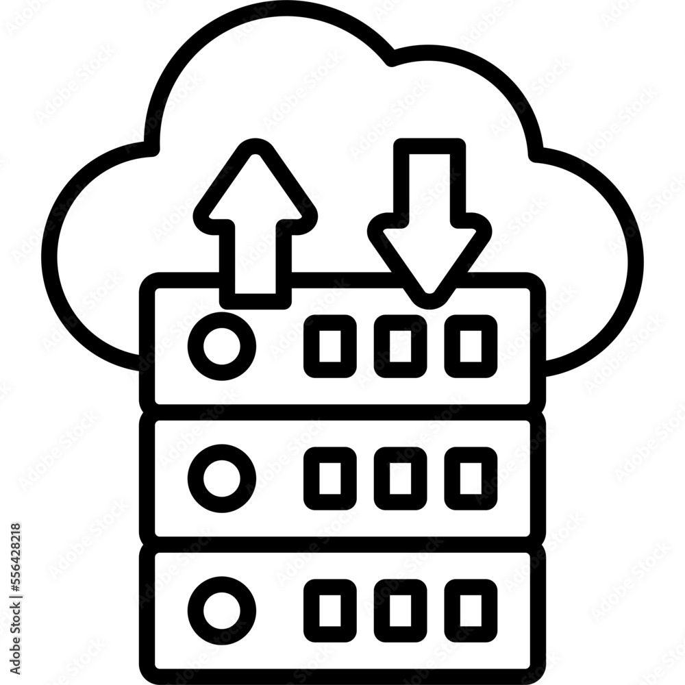 Sticker Data Flow Icon