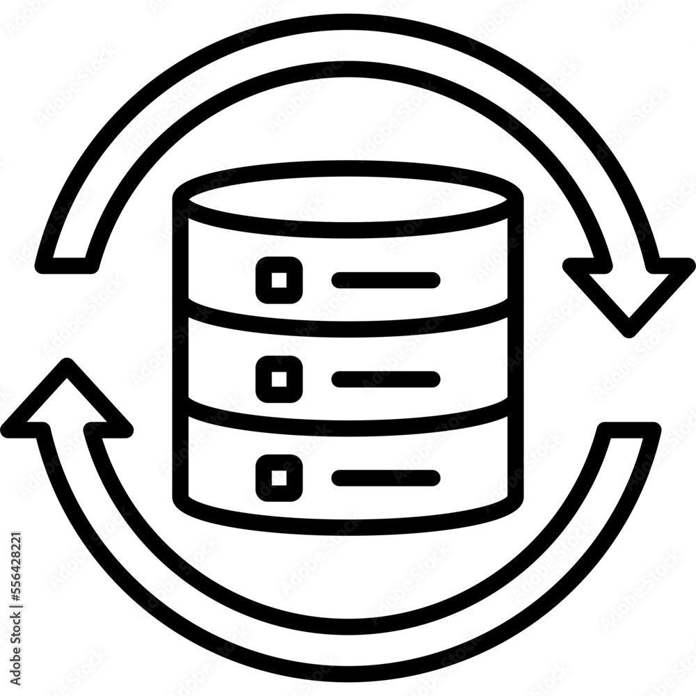 Canvas Prints Data Synchronization Icon